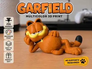 Garfield Relax Multicolor sin soportes | AMS Ready