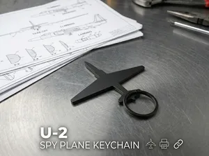 U2 Spy Plane keychain