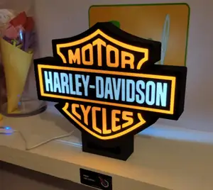 harley davidson led lightbox