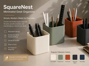 SquareNest Minimalist Desk Organizer