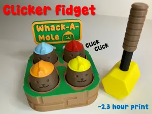 Whack A Mole Clicker Fidget Toy - Whack-A-Mole