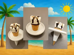 Porta Cono Gelato Anti Goccia per Bambini e Adulti