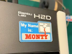 3D Printer Name Tag/Badge