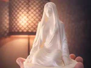 Serene Veil – Meditative Light Figure