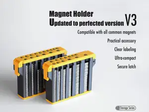 Magnet Storage Box|磁铁收纳盒|锁扣|清晰标签|Magnet Holder