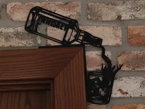 Whiskey Pouring Door Corner Decor