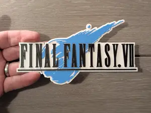 Final Fantasy 7 VII logo sign plaque 2-sizes