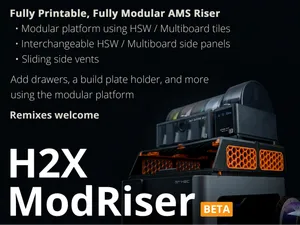 H2X ModRiser - Fully Printable Modular AMS Riser
