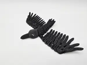 Flexi Raven - Pocket Pet & Keychain Variant