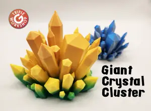 ⧋ Giant Crystal Cluster ⧋ No Supports