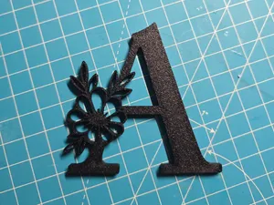 Florale Buchstaben A–Z | 3D-Druck Dekoration