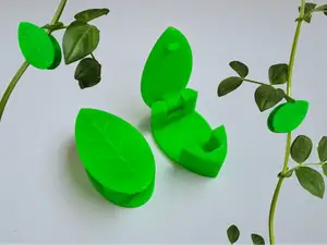 Sujeta Tallos en Forma de Hoja