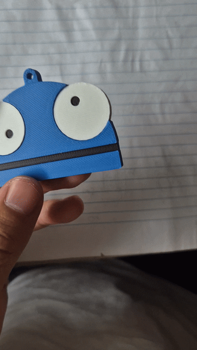 R.E.P.O Head Keyring with Moving eyes