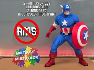 Captain America / NO AMS & MULTIPART MULTICOLOR