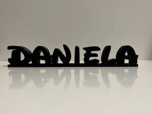 Daniela Schrift Disney Aufsteller Schriftzug