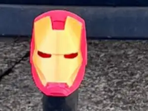 Iron man tow hitch ball cover