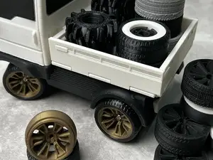BambuTruck TPU Tires & Wheel (OnRoad/OffRoad)