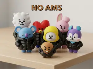 SHOOKY Down Jackets BT21 (NOAMS) - BTS