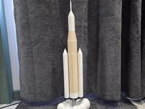 Artemis II Inspired SLS Decorative Print