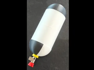 Bouteille d'appareil respiratoire ARI pompier