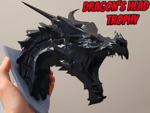 Dragon's head trophy