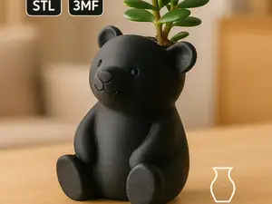 Bear Planter – Cute Animal Flower Pot