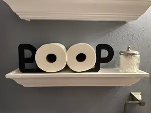 POOP Toilet Paper Roll Holder Storage Display
