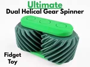 Ultimate Dual Helical Gear Spinner Fidget Toy