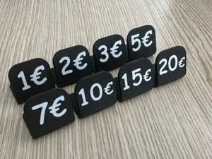 Self Standing Price Tag (€-Euros) NEW MODEL