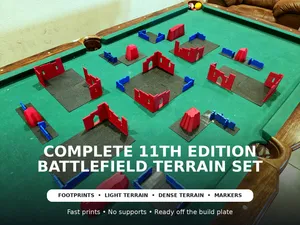 11th Edition Complete Battlefield Terrain Set