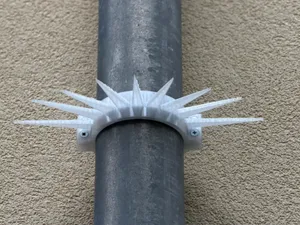 einfacher Marder-Schutz (für das Fallrohr)