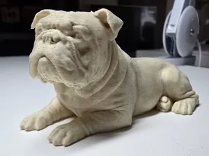 Cute English Bulldog - Lying Pose - Only 22 gram