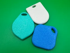 'Modern' Shape RFID / NFC Keyring Fobs (25mm Coin)