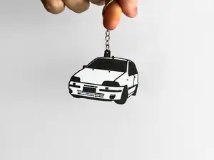 Fiat Punto 1993 Portachiavi Stilizzato Regalo