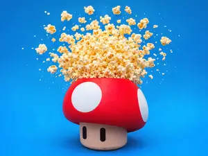Super Mushroom Popcorn Bucket Snack Holder