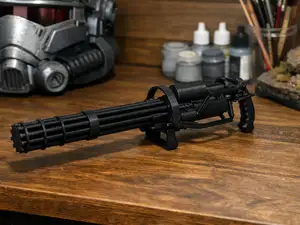 MiniGun detallada estilo sci-fi