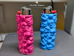 Skull Graveyard Bic Sleeve