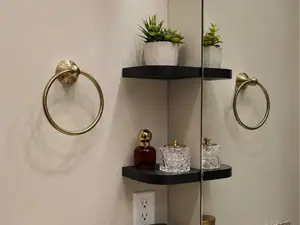 Minimal Bathroom Corner Shelf