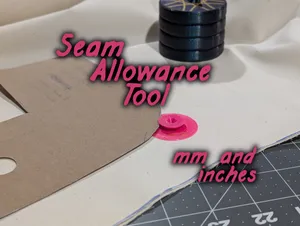 Sewing Seam Allowance Tracing Disks (inches & mm)