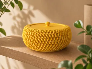 Stackable Weave Bowl with Lid