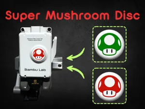 Super Mushroom Disc (A1 / A1 mini Extruder Wheel)