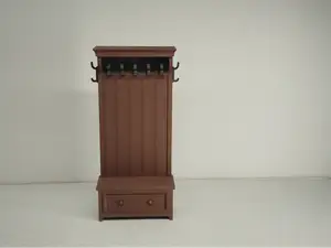 Entryway Coat Rack with Bench & Drawer|Dollhouse