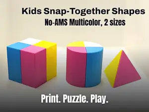 Kids Snap-Together Shapes No-AMS Multicolor 2 Size