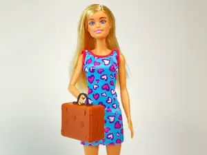 Designer Barbi Doll Suitcase Miniature Luxury
