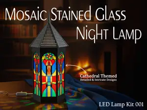 Stained Glass Tower Night Lamp (LED Lamp 001 Kit)