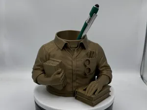 Teacher Desk Pen Holder (Male Edition)