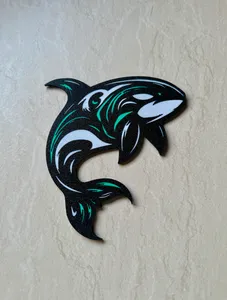 killer whale wall art