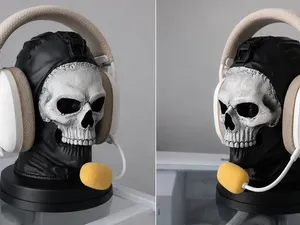 Ghost Headphone Stand Inspired Headset Holder