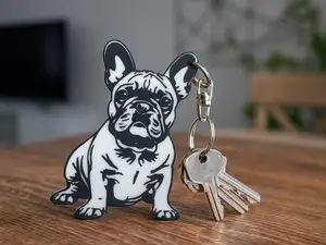 Portachiavi Bulldog francese