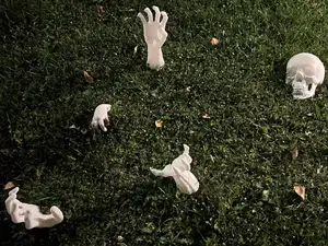 Halloween Garden Hands